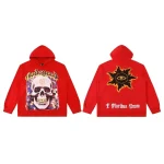 Godspeed Chrome Motto Red Wash Hoodie