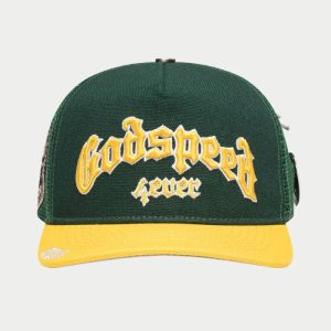 Godspeed Gs Forever Trucker Green & Yellow Hat