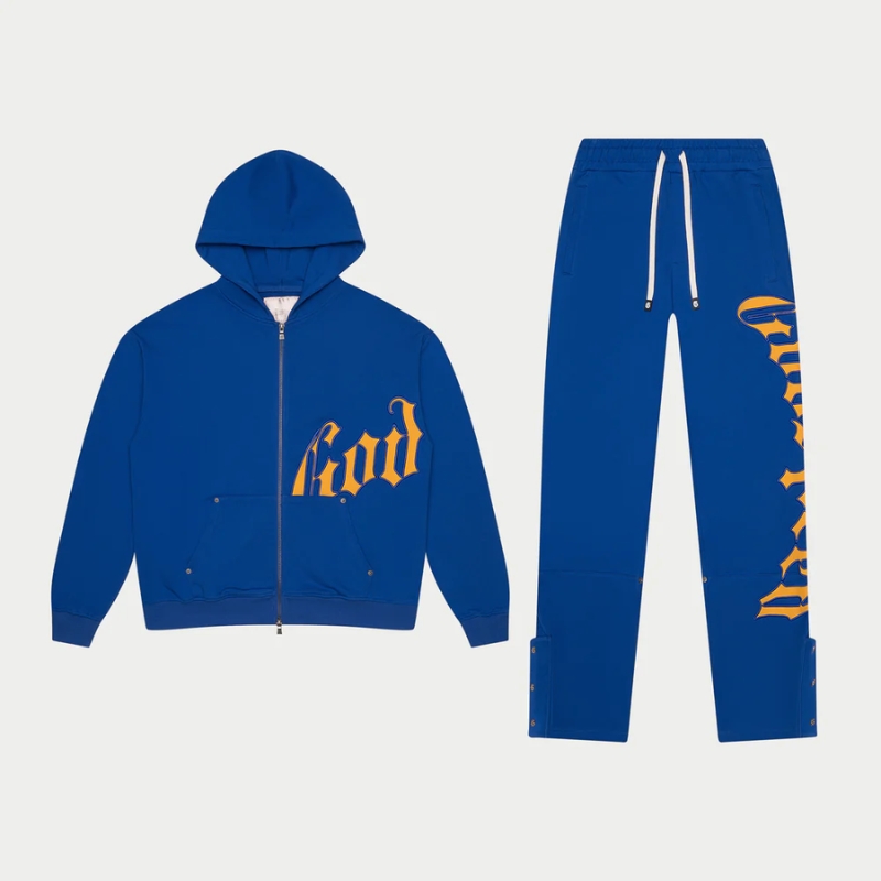Godspeed OG Logo Blue & Yellow Sweatsuit Godspeed OG Logo Blue & Yellow Sweatsuit
