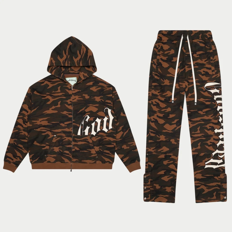 Godspeed OG Logo Brown Camo Sweatsuit Godspeed OG Logo Brown Camo Sweatsuit