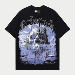 Godspeed Deep Sea Skull Vintage Graphic Tee