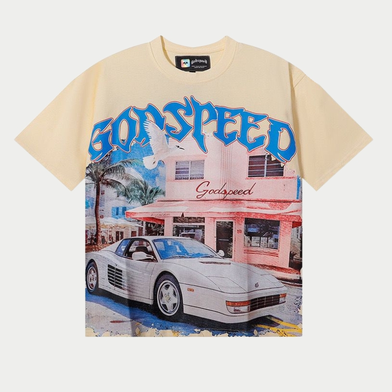 Godspeed Retro Riviera Vintage Supercar Tee Godspeed Retro Riviera Vintage Supercar Tee