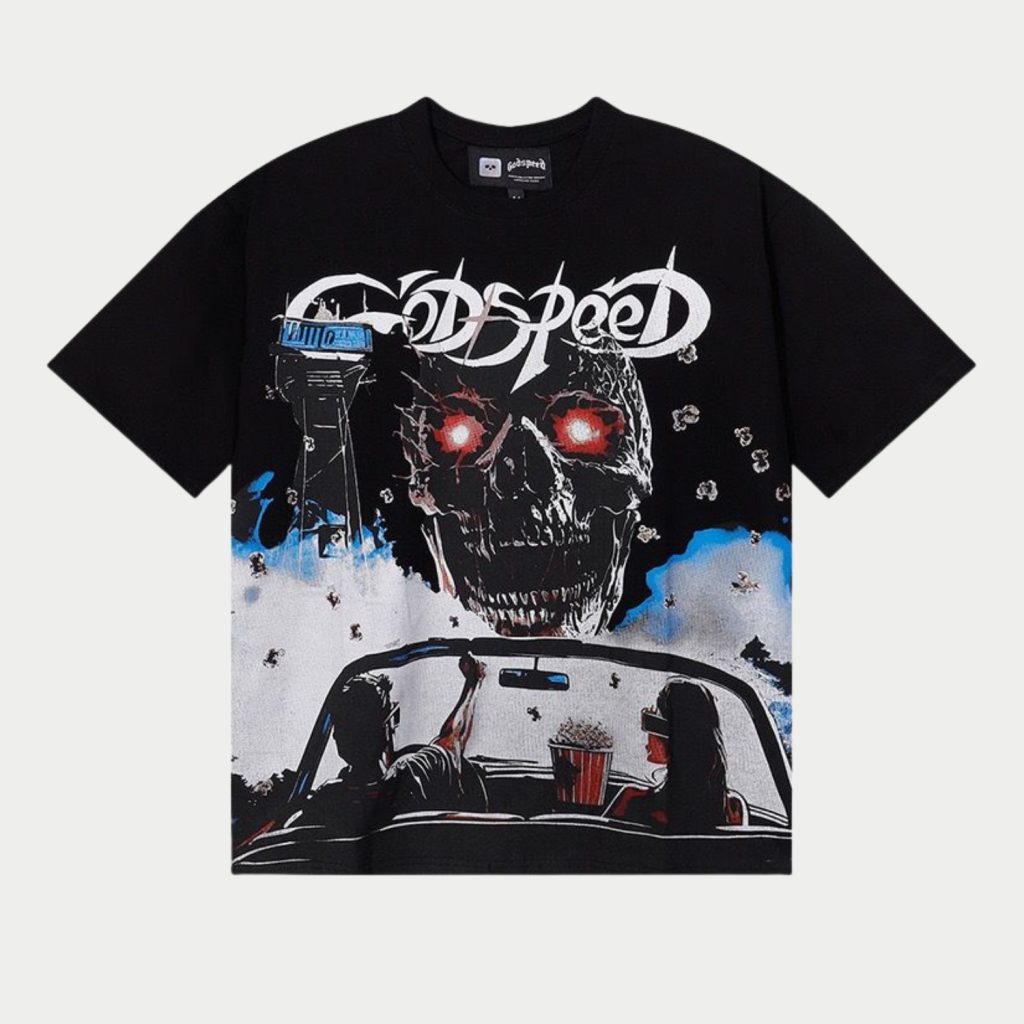 Godspeed Black Skull Drive-In Tee