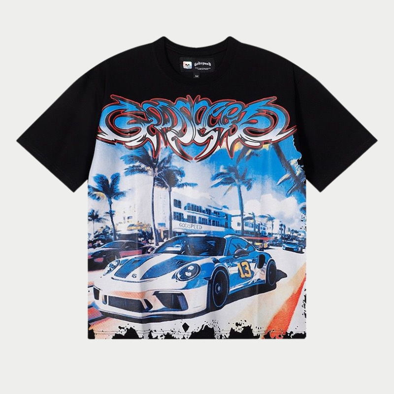 Godspeed Black Sports Car Graphic Tee