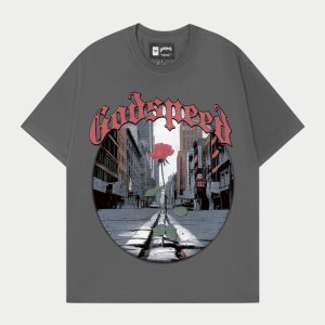 Godspeed Charcoal Rose Graphic Tee