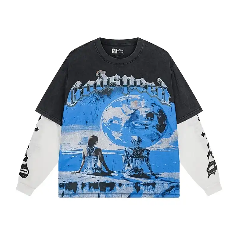 Godspeed Android Earth Charcoal Long Sleeve
