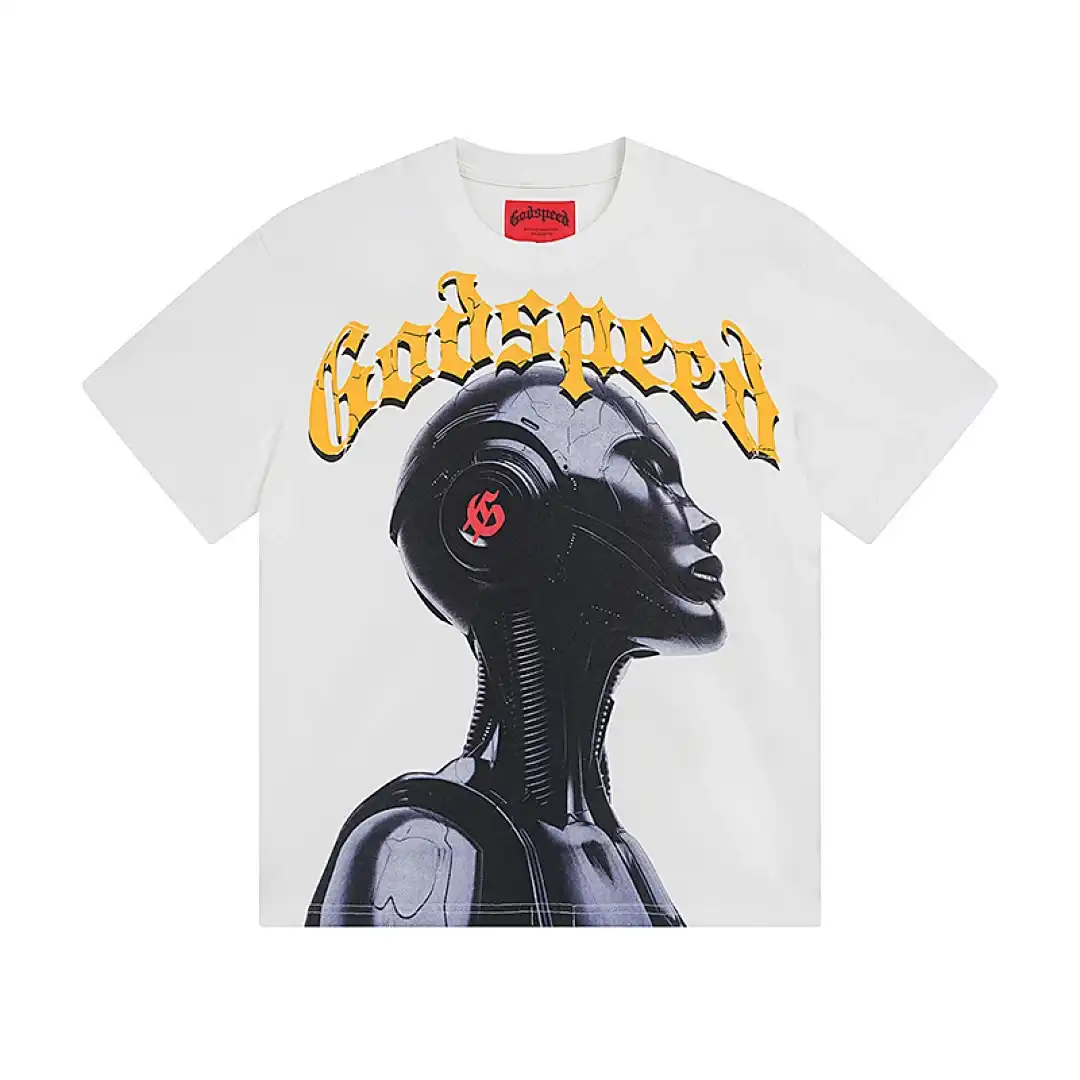 Godspeed Android Profile White T-Shirt Godspeed Android Profile White T-Shirt