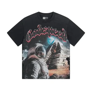 Godspeed Astronaut Pyramid Black T-Shirt