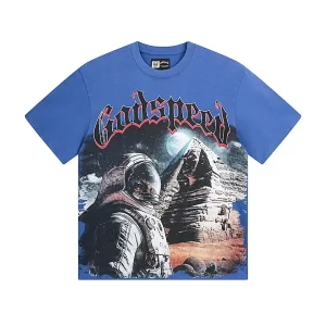 Godspeed Astronaut Pyramid Blue T-Shirt