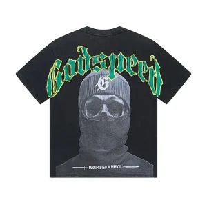 Godspeed Balaclava Skull Black T-Shirt