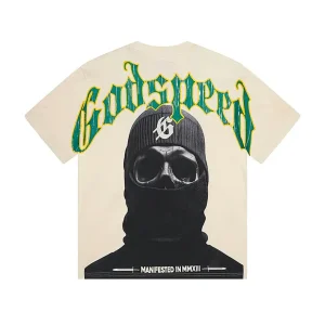 Godspeed Balaclava Skull Cream T-Shirt