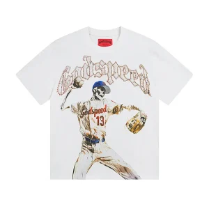 Godspeed Baseball Skeleton White T-Shirt