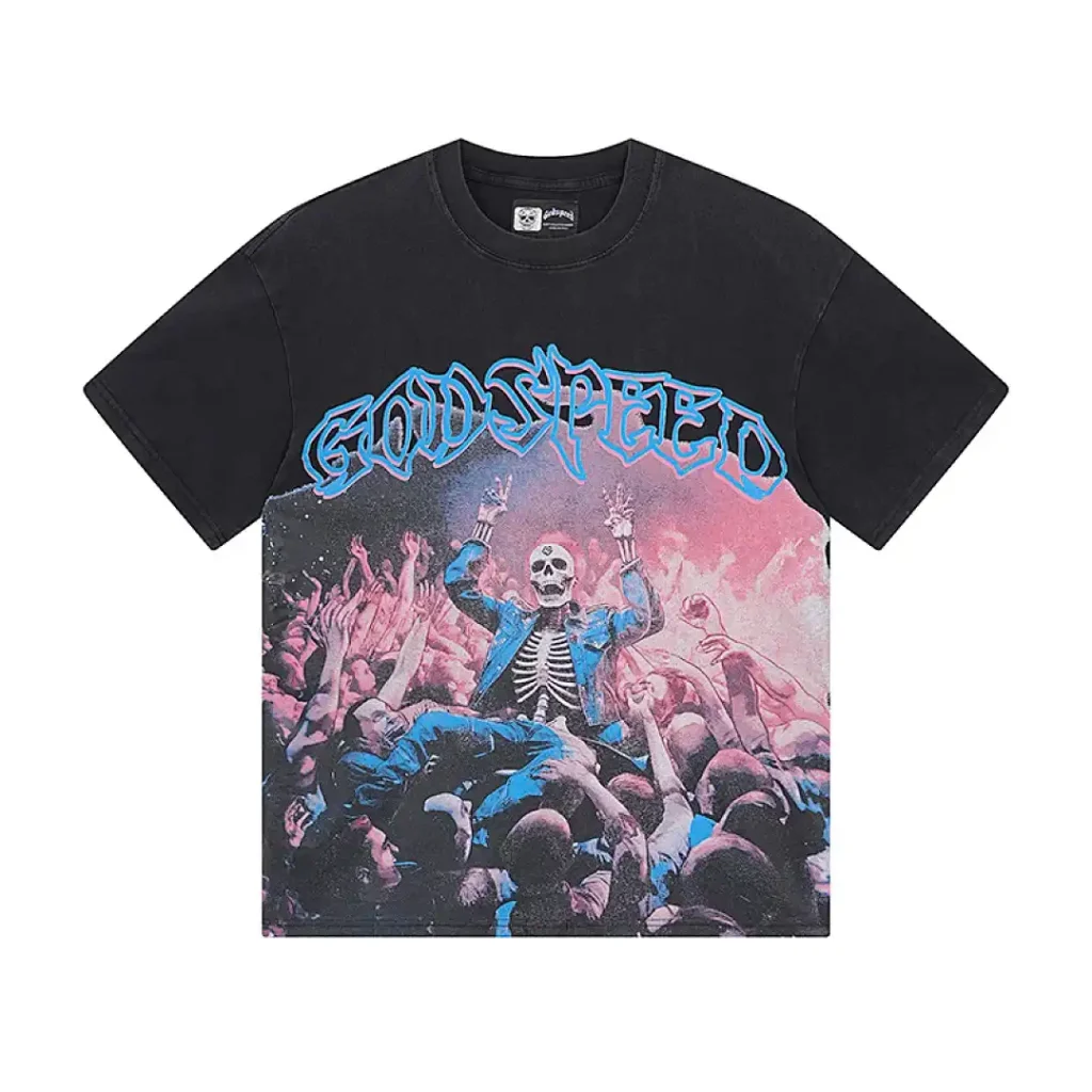 Godspeed Batsman Crowd Black T-Shirt