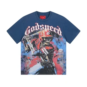 Godspeed Batsman Skeleton Blue T-Shirt