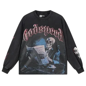 Godspeed Black Monday Newspaper Long Sleeve