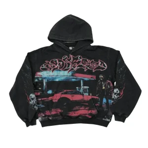 Godspeed Gas Station Graphic Hoodie Black