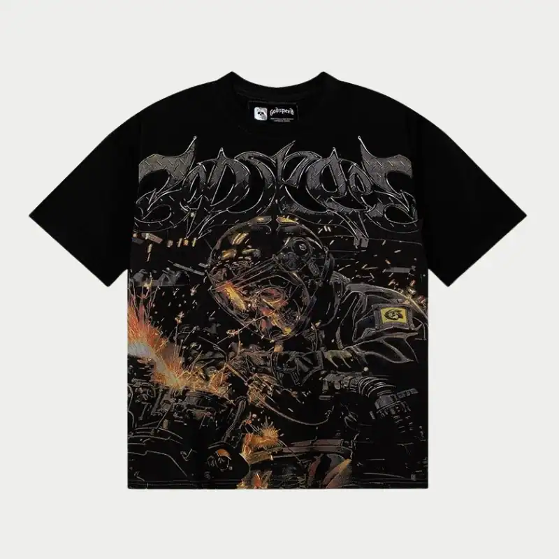 Godspeed Out Of Many One Metal Spark Tee Godspeed Out Of Many One Metal Spark Tee