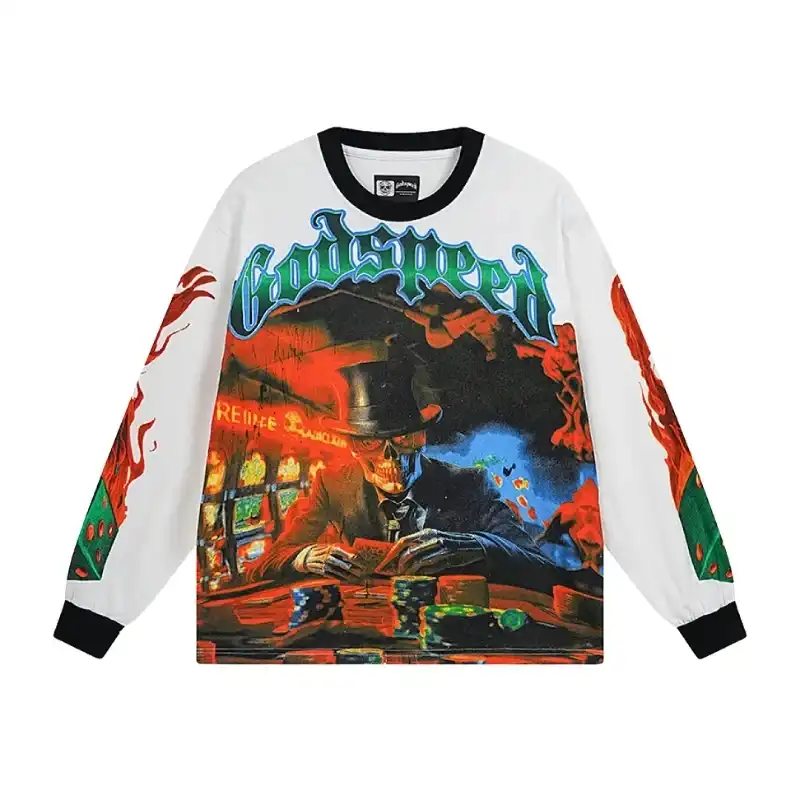 Godspeed Poker Casino White Long Sleeve Godspeed Poker Casino White Long Sleeve