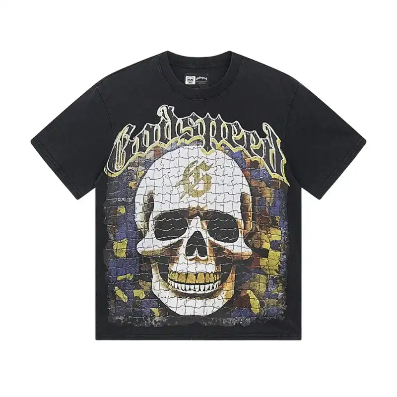 Godspeed Puzzle Skull Black T-Shirt Godspeed Puzzle Skull Black T-Shirt