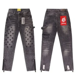 Godspeed Cargo Monogram Jeans Grey