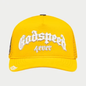 Godspeed Forever Trucker Hat Yellow