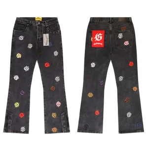 Godspeed Multicolor Monogram Jeans Grey