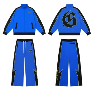 Godspeed Racing Stripe Tracksuit Blue Black