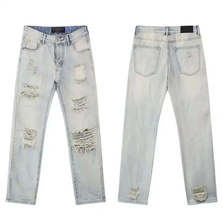 Godspeed Ripped Jeans Light Wash Godspeed Ripped Jeans Light Wash