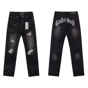 Godspeed Ripped Jeans Washed Black