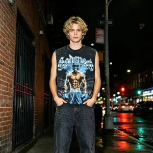 Godspeed Skeleton Boxer Sleeveless Tee