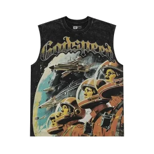 Godspeed Space Crew Sleeveless Shirt