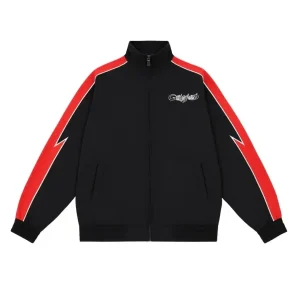 Godspeed Stripe Track Jacket Black Red