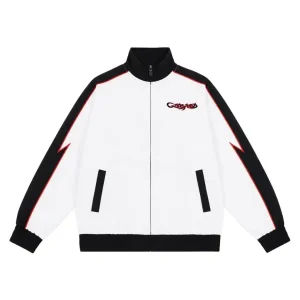 Godspeed Stripe Track Jacket White Black