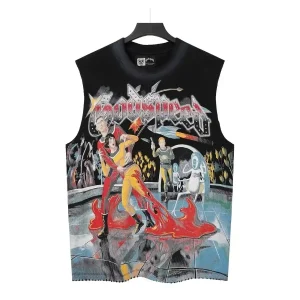 Godspeed Vintage Sci-Fi Sleeveless Shirt Black