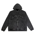 Godspeed Vintage Wash Zip Up Hoodie Charcoal